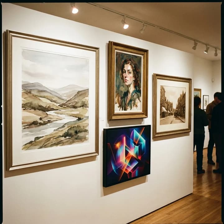 Galleria di molteplici stili artistici del generatore di immagini AI