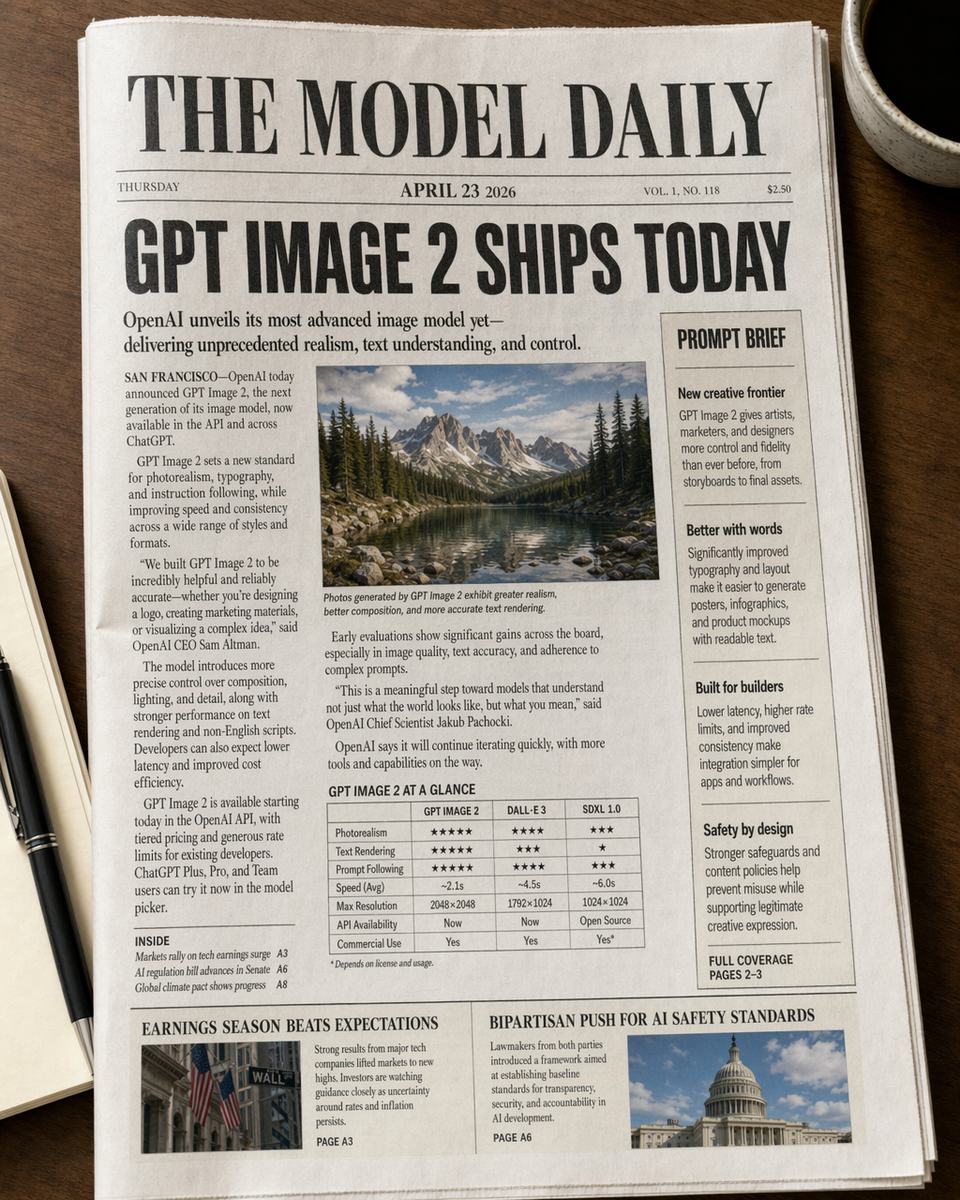 A dense editorial layout generated with GPT Image 2.