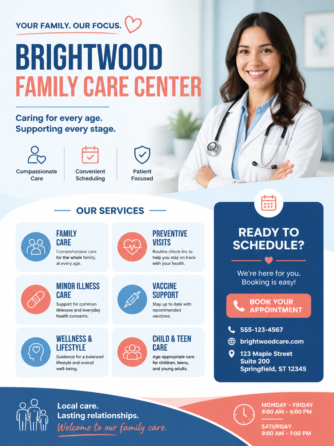 Clinic service flyer
