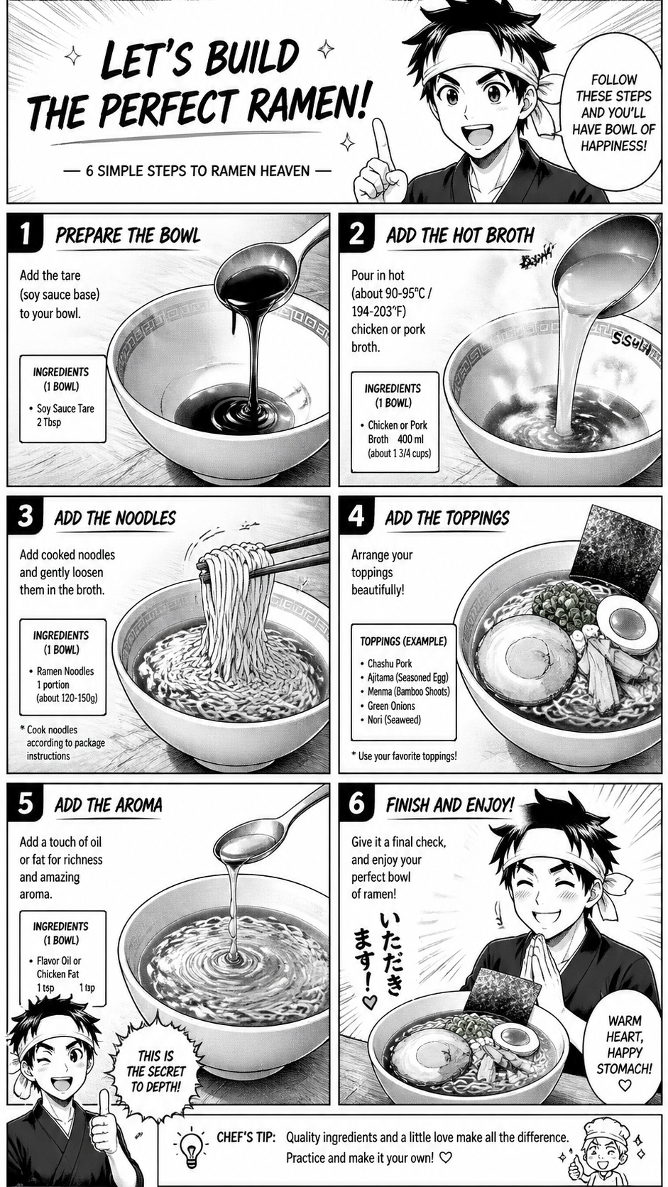 Manga cooking page