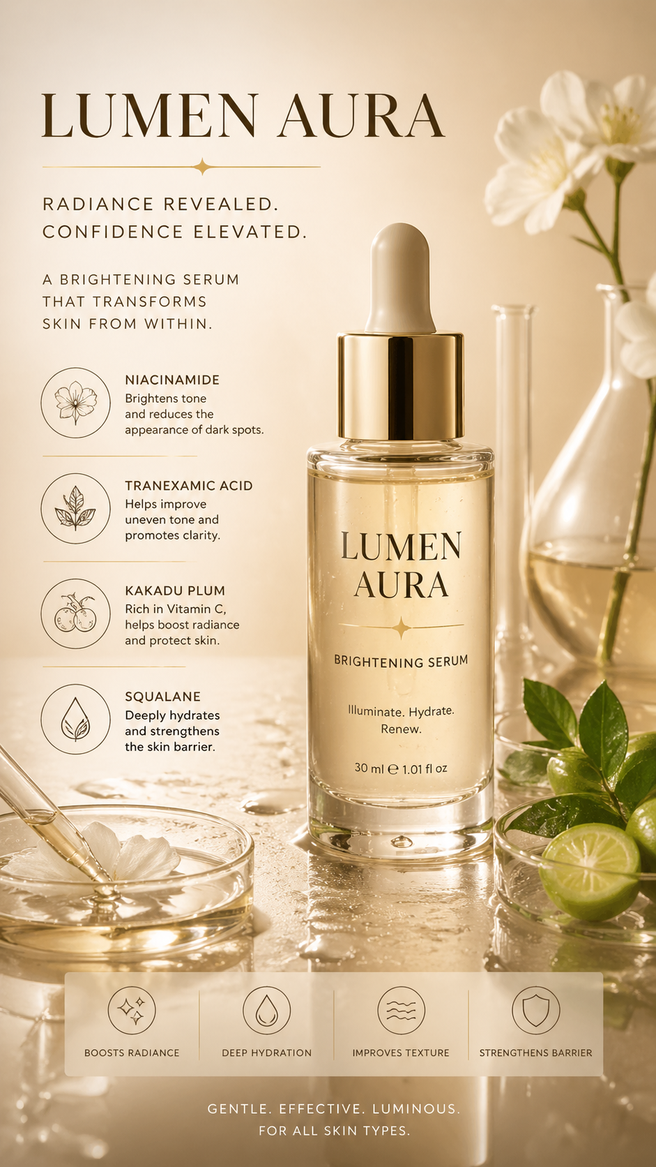 Premium skincare campaign