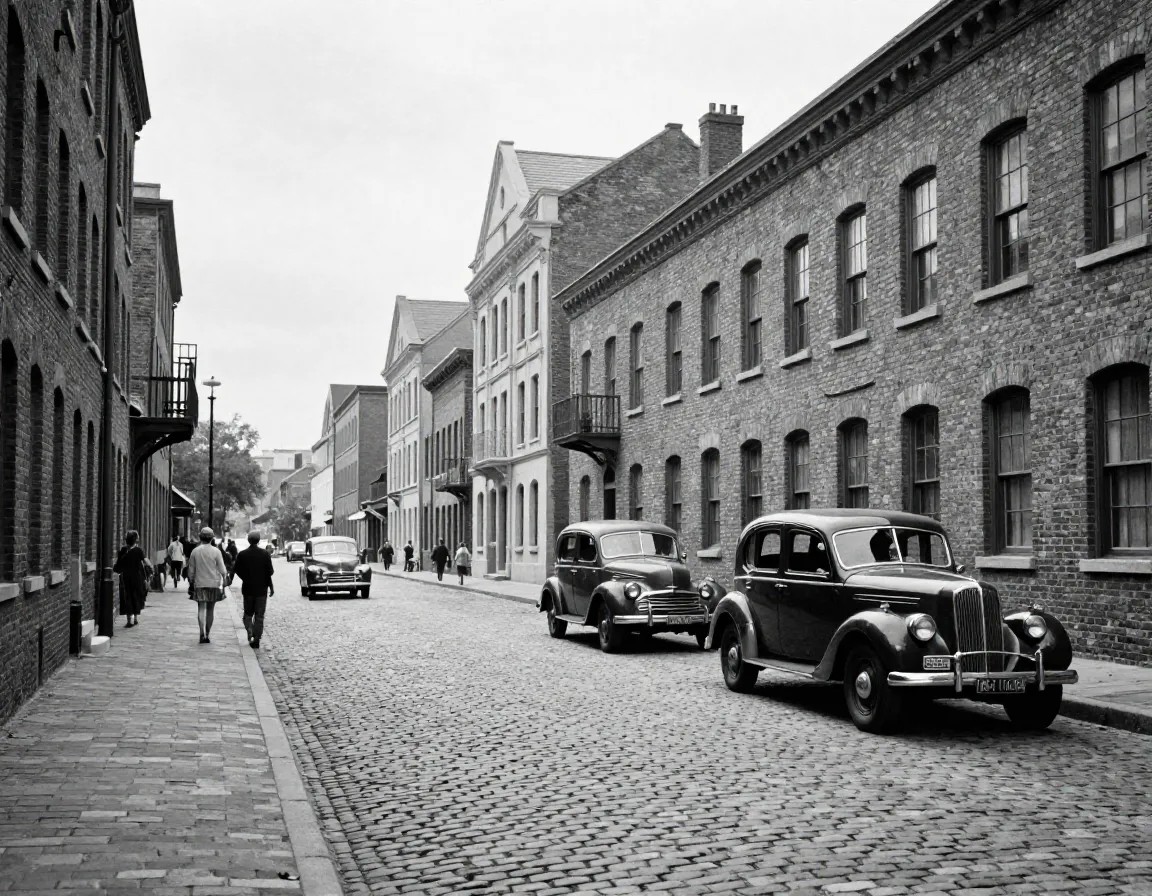 Black and white cityscape - Before