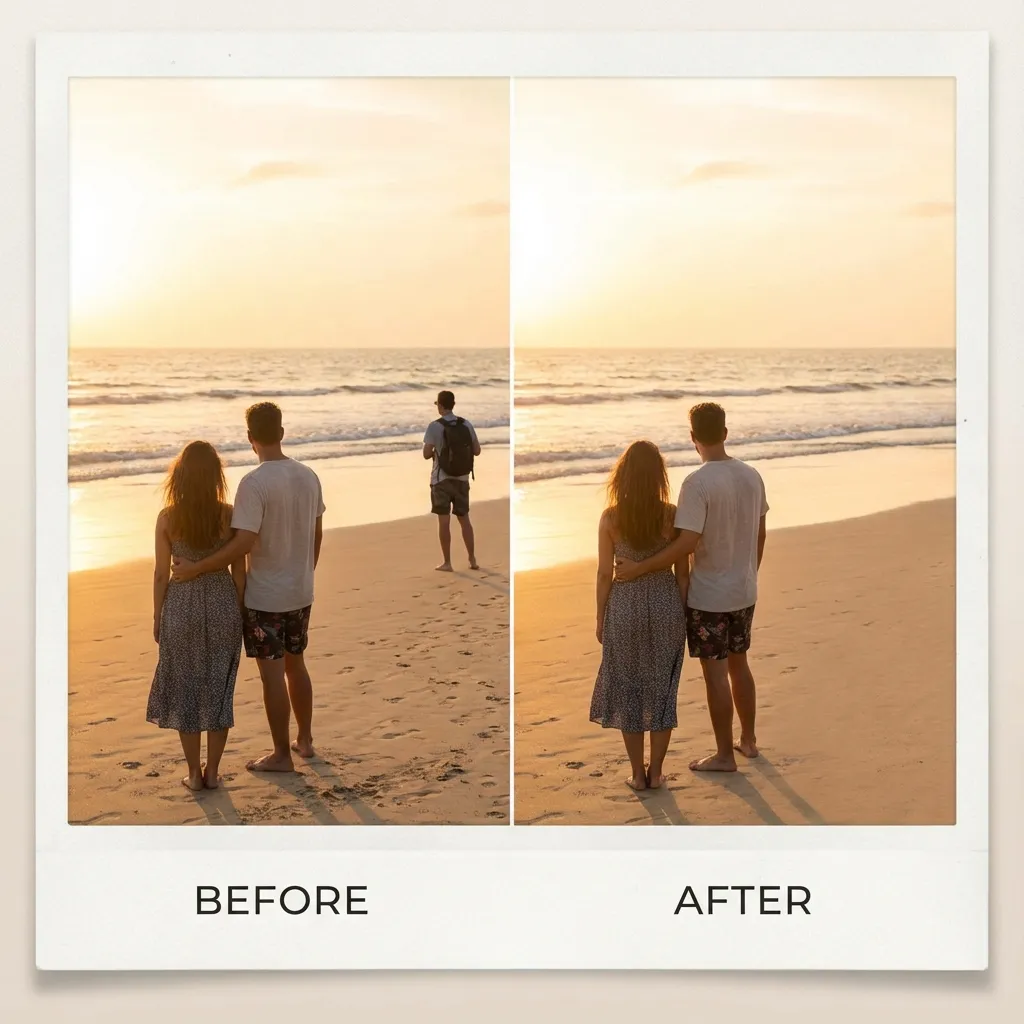 AI image editor object removal feature